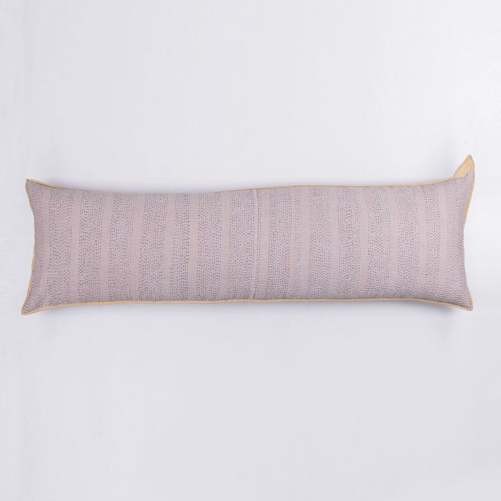 Monotone Ikat Handmade Vintage Kantha Lumber Pillows -Red -