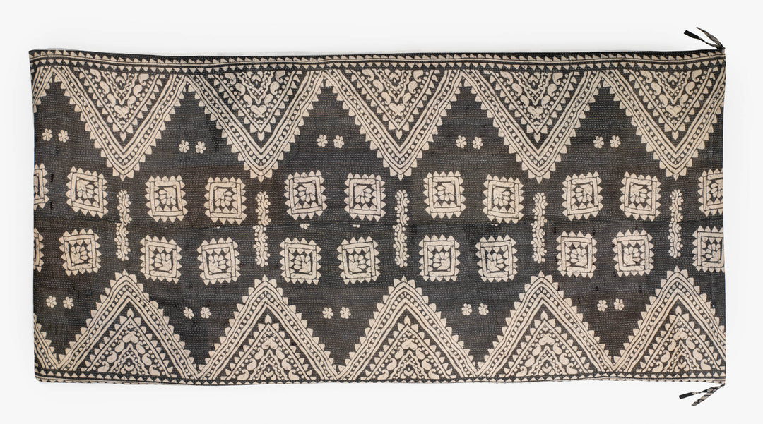 Mosaic Fray Handmade Vintage Kantha Day Bed Mattress Cover -Cauliflower-