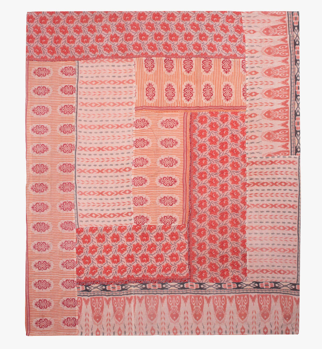 Vintage Cotton Kantha Table Cover  -Purple-