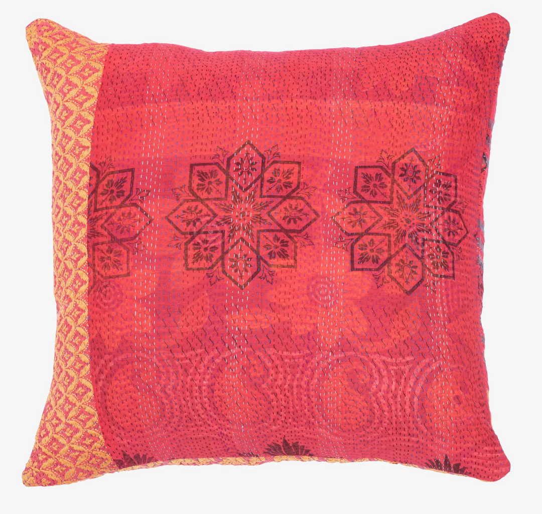 Vintage Cotton Kantha Pillow Sham #0021