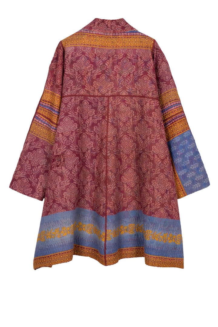 VINTAGE COTTON KANTHA A-LINE DUSTER - cv4311-5001a -