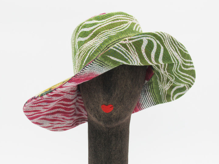 KANTHA  CAPELINE  HAT BY KYOKO MURAYAMA - kym-23-006 -