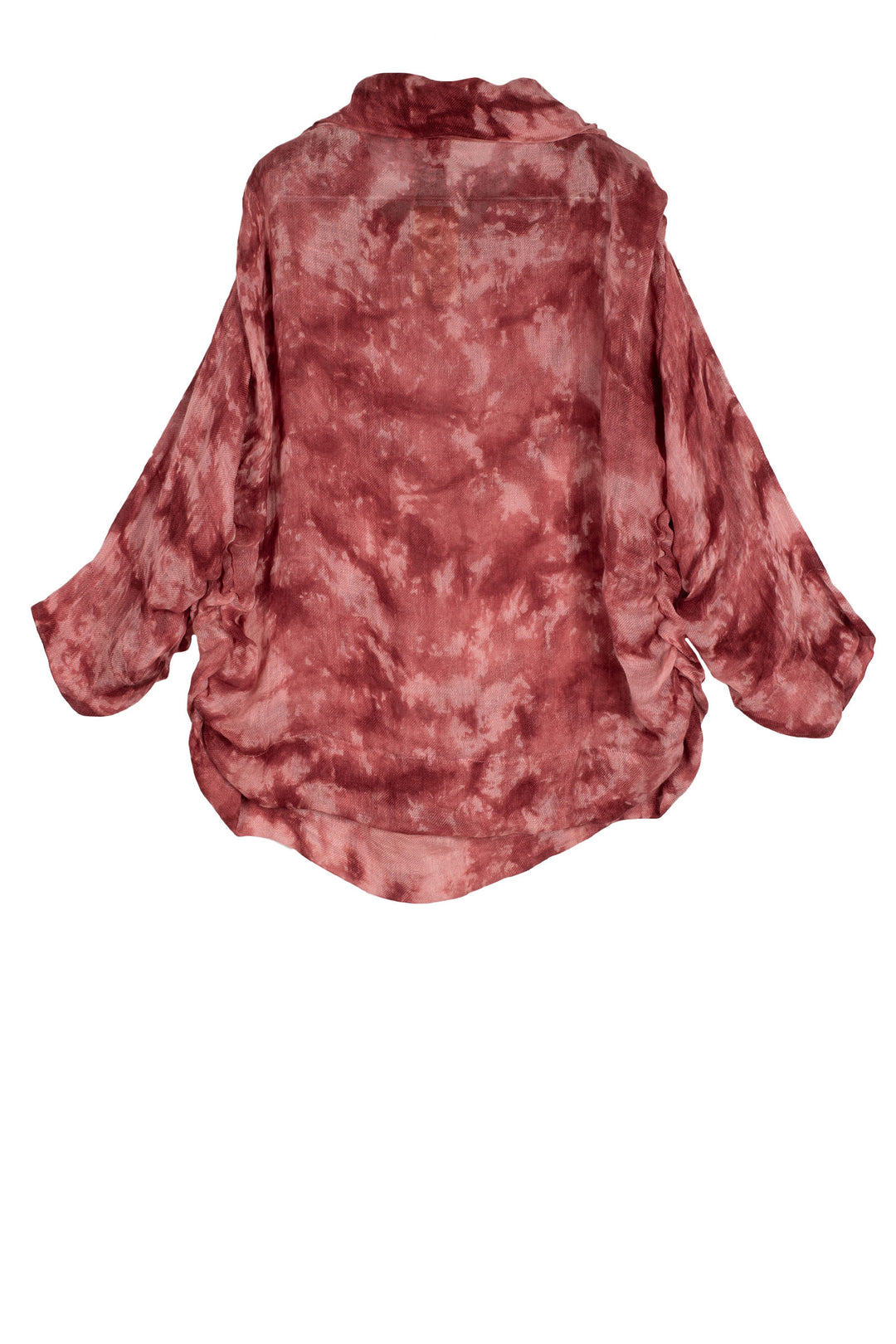 LINEN CLOUD TIE-DYE PUFF TOP - lc1565-pik -