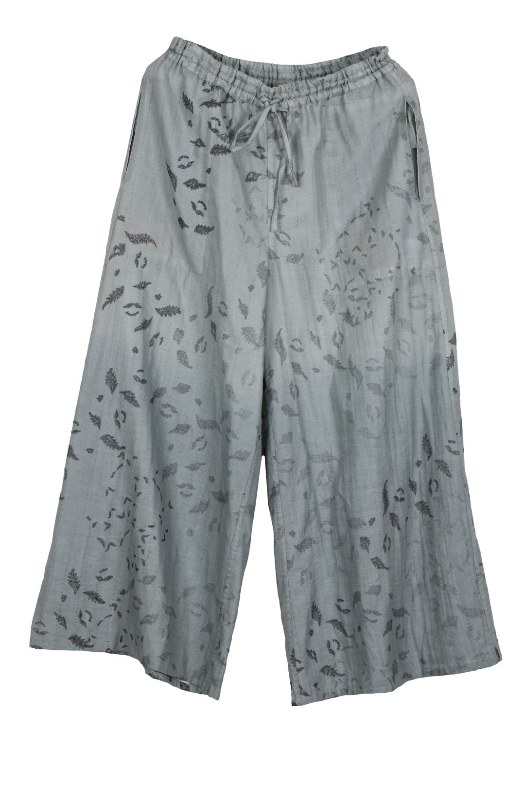 LOUNGE WEAR THROW KANTHA PAJAMA PANTS - lw2647-blu -