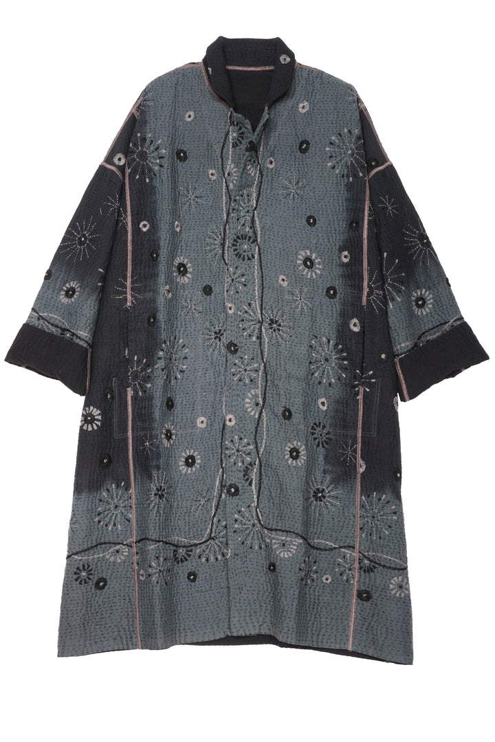 OMBRE SUN RALLI FIREWORKS KANTHA OVERSIZED MEDIUM COAT - of4331-gry -